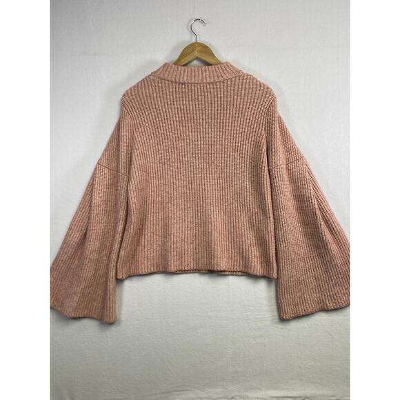 Anthropologie Endless Rose Pink Bell Sleeve Sweater - feminine, timeless - Picture 8 of 12